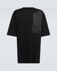 Rick Owens T-shirt in jersey di cotone con tasca Nero