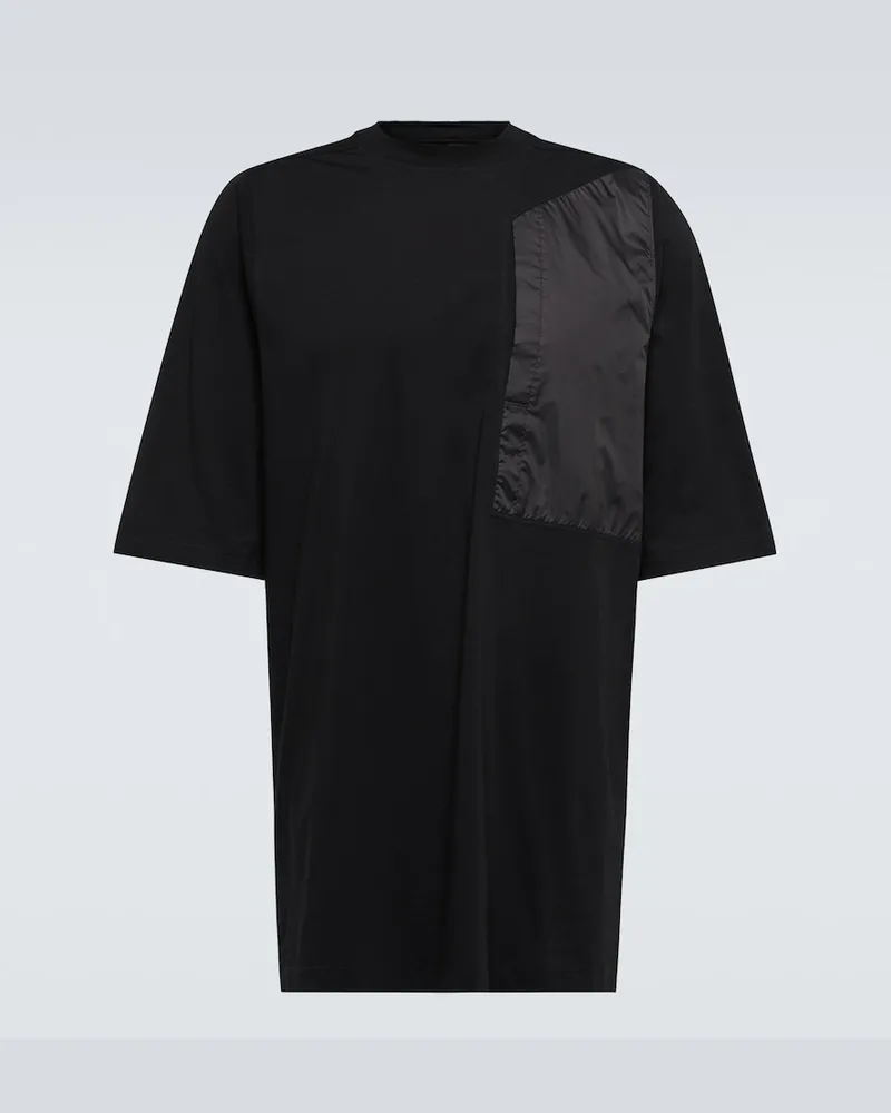 Rick Owens T-shirt in jersey di cotone con tasca Nero