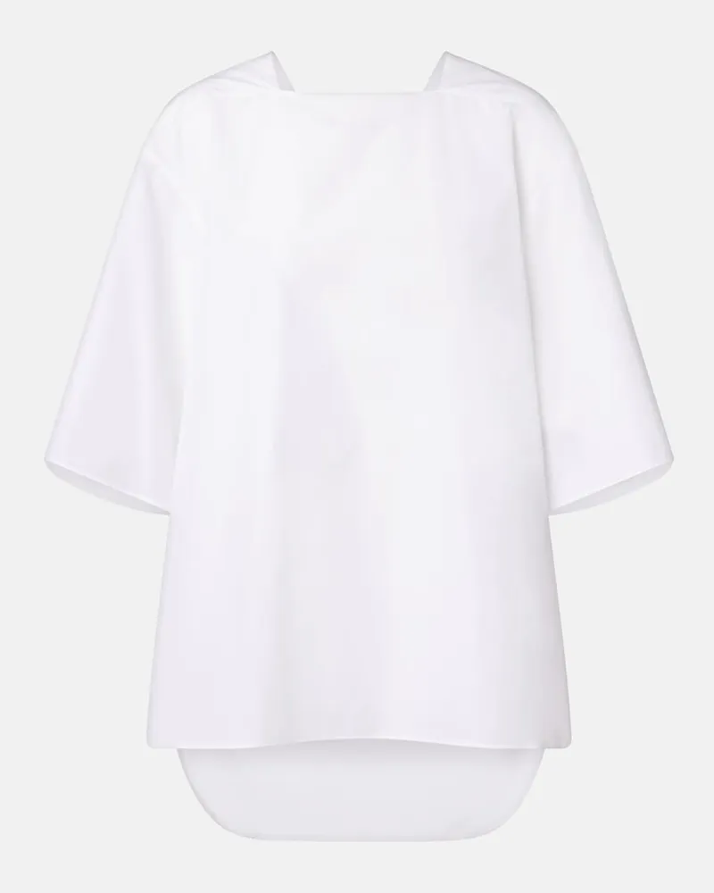 The Row Top Hamza in popeline di cotone Bianco