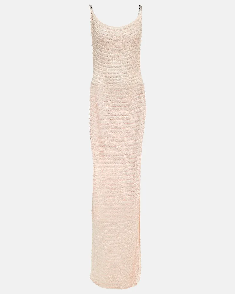 Aya Muse Abito lungo Vatia in maglia Bianco
