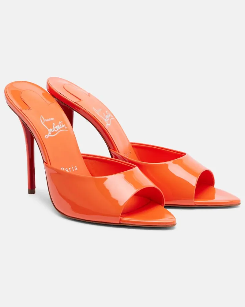 Christian Louboutin Mules Miss Z in vernice Arancione