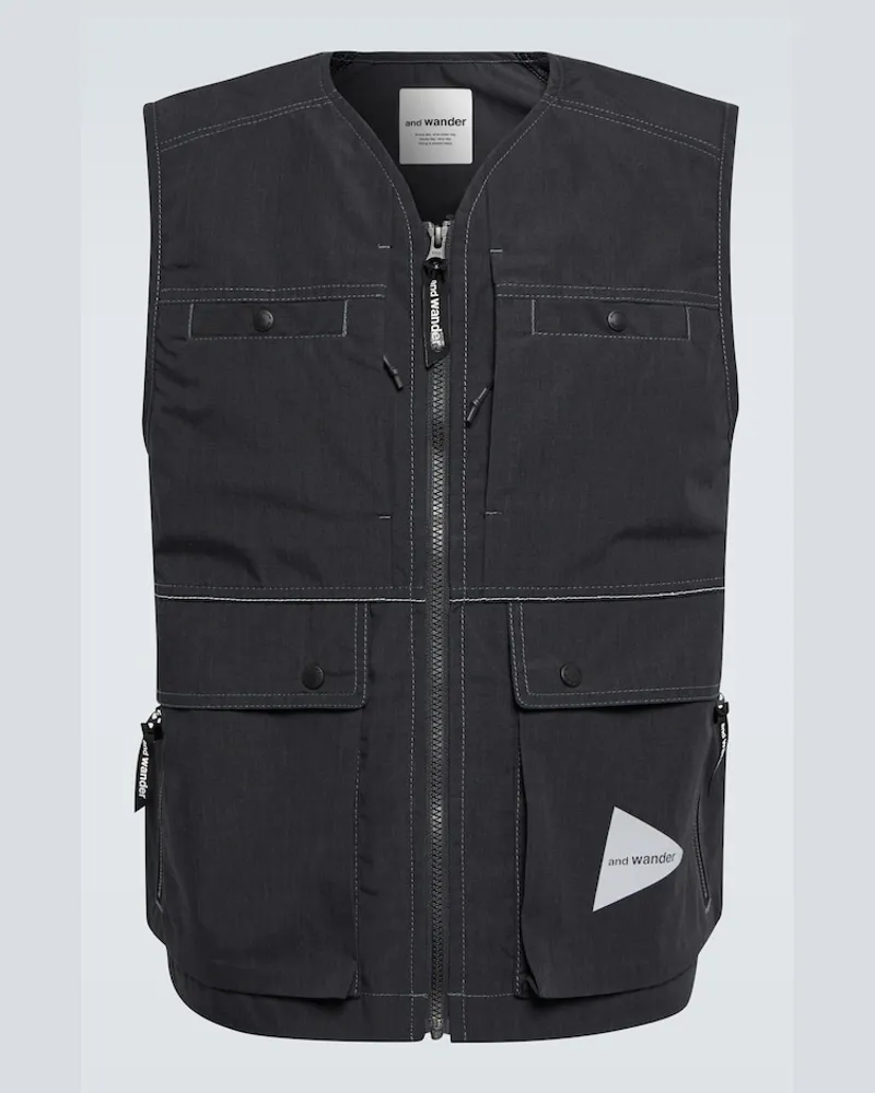 and wander Gilet con zip Grigio