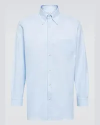 Loro Piana Camicia Oxford Agui in cotone Blu