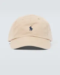 Ralph Lauren Cappello da baseball in cotone con logo Beige