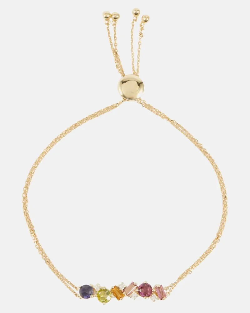 Suzanne Kalan Bracciale in oro 14kt con gemme Multicolore