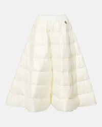 Moncler Gonna midi trapuntata Bianco