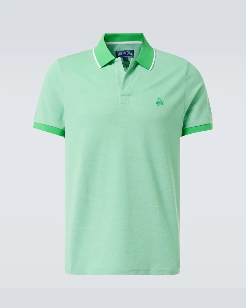 Vilebrequin Polo Palatin in piquÃ© di cotone Verde