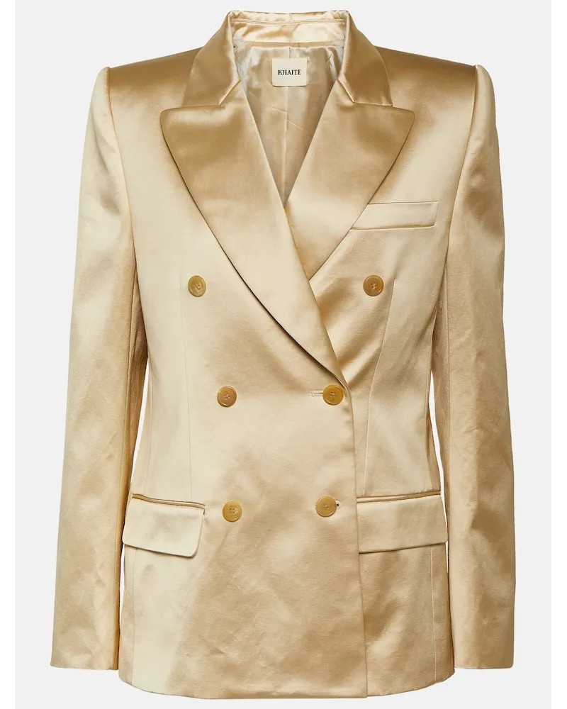 KHAITE Blazer Nathan in raso Beige
