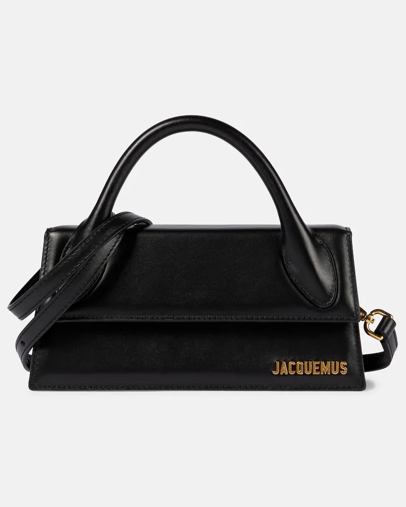 Jacquemus Borsa Le Chiquito Long in pelle Nero