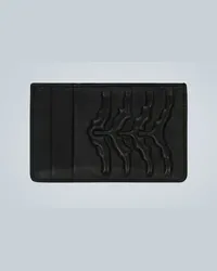 Alexander McQueen Portacarte Rib Cage Nero