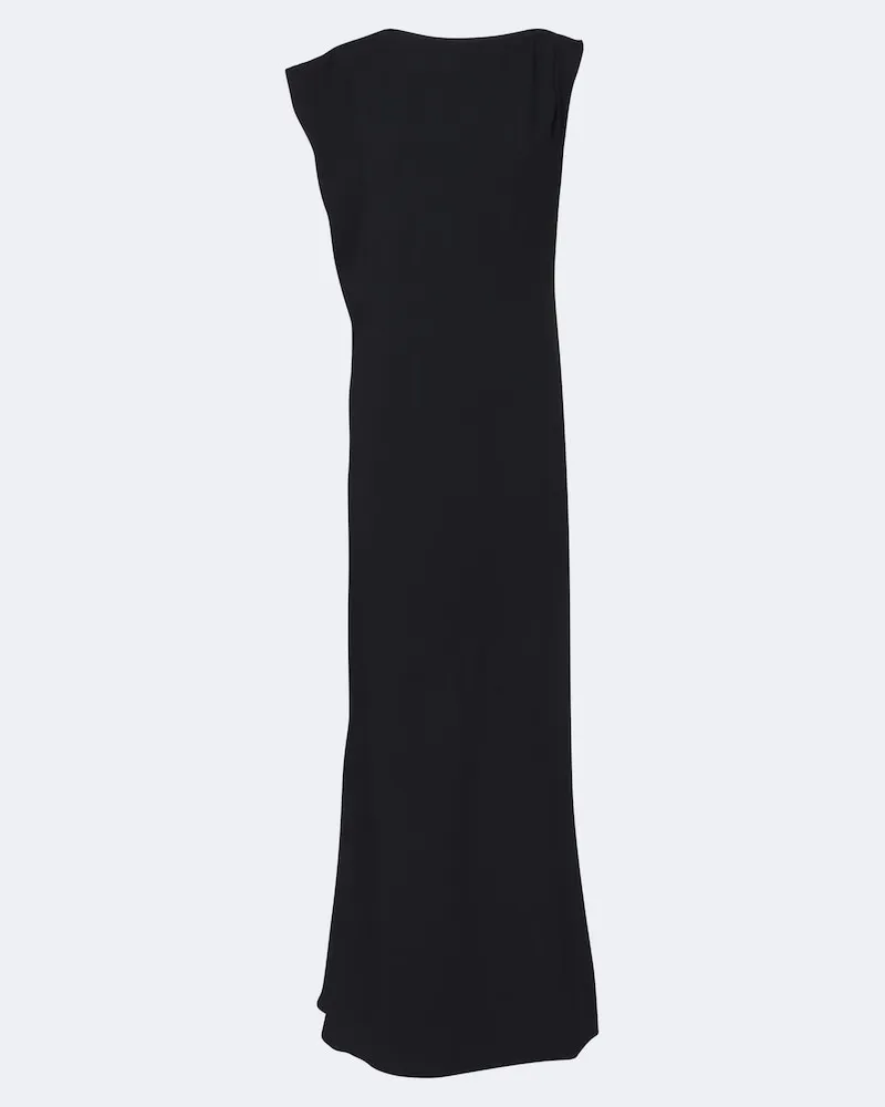 Jacquemus Abito lungo Drapée in jersey Nero