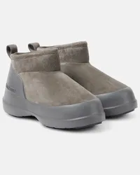 Moon Boot Stivali doposcì Luna Low in suede Grigio