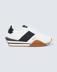 Tom Ford Sneakers James in pelle Bianco