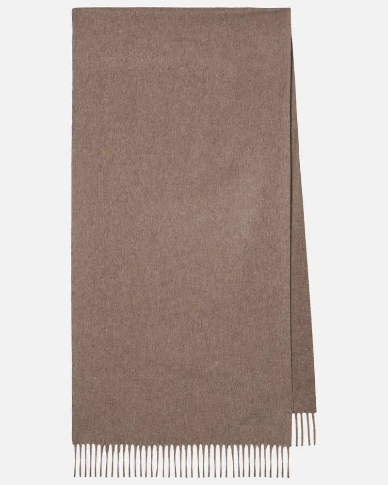 Loro Piana Sciarpa Grande Unita in cashmere Marrone