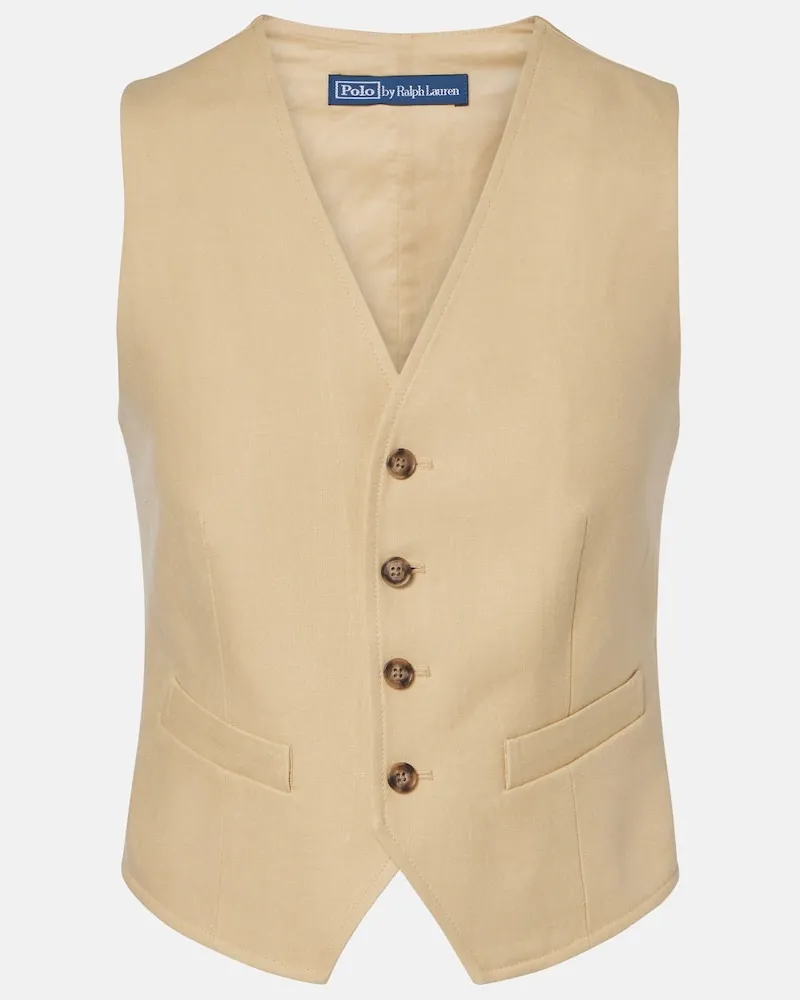 Ralph Lauren Gilet in cotone Beige