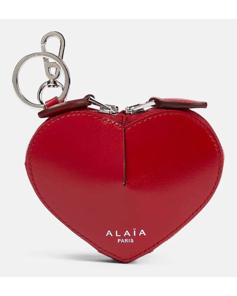 Alaïa AlaÃ¯a Portamonete Le Coeur Mini in pelle Rosso