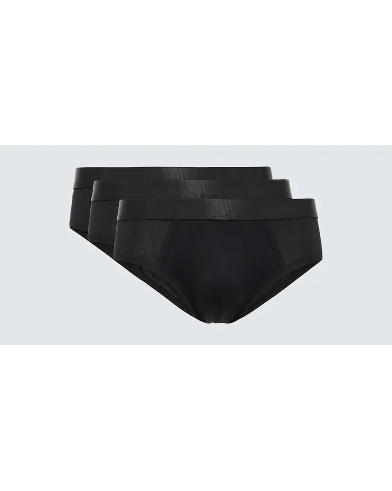 CDLP Set di tre slip Nero