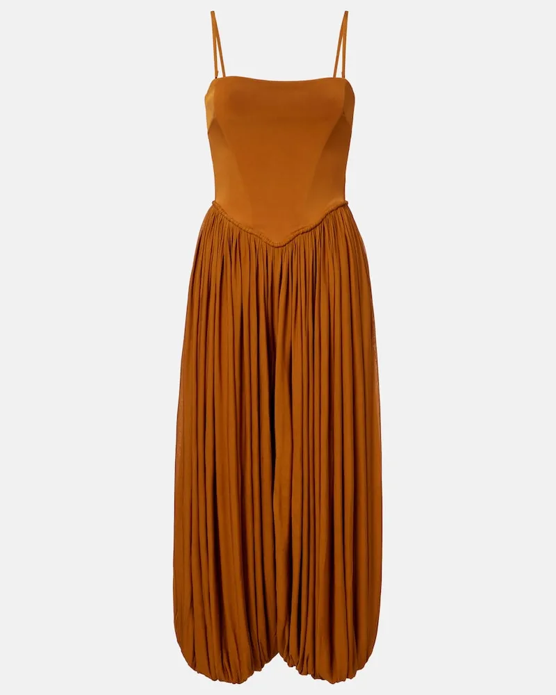 Zimmermann Jumpsuit plissÃ Marrone