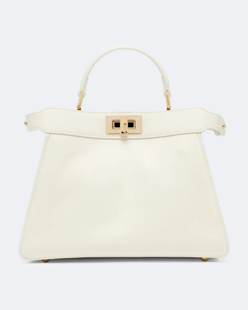 Fendi Borsa a mano Peekaboo® Small in pelle Bianco