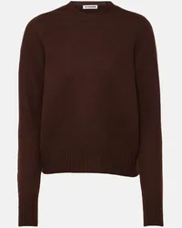 Jil Sander Pullover in lana Marrone