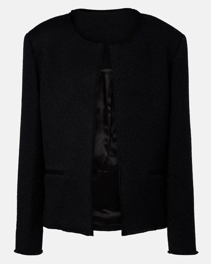 Totême Giacca Fluid in misto lana Nero