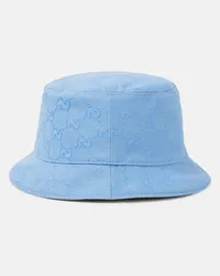 Gucci Cappello da pescatore in canvas GG Blu