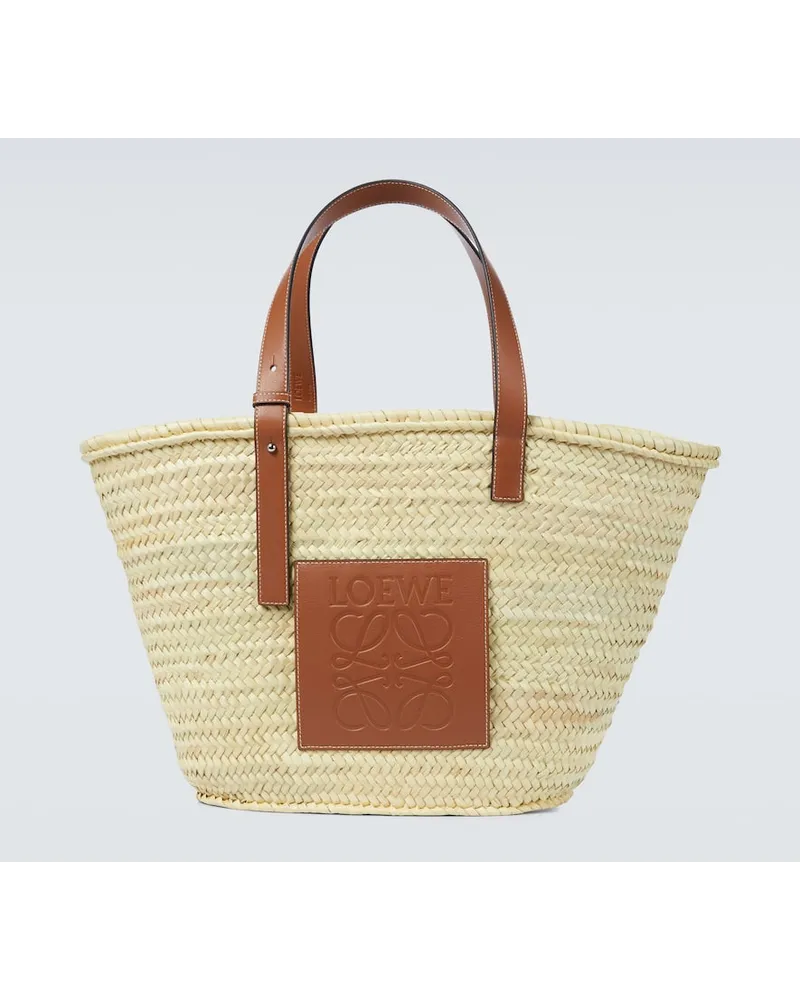 Loewe Borsa Large in rafia Neutro