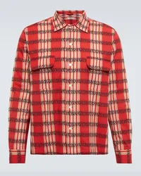 BODE Camicia Curran in cotone a righe Rosso