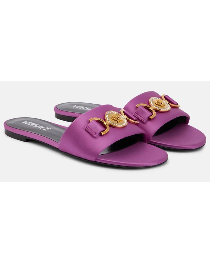 Versace Sandali Medusa '95 in raso Viola