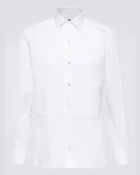 Ermenegildo Zegna Camicia da smoking in cotone Bianco