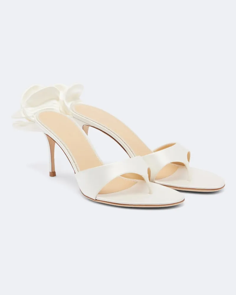 Magda Butrym Sandali infradito in raso Bianco