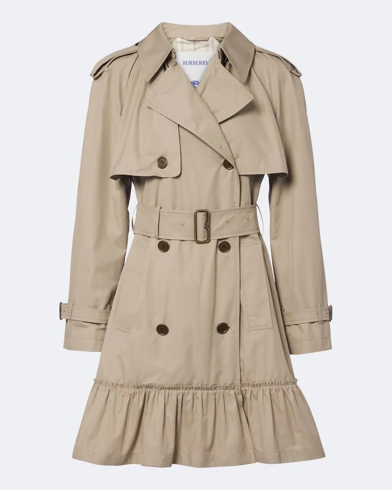 Burberry Trench Tillydrine in gabardine di cotone Beige