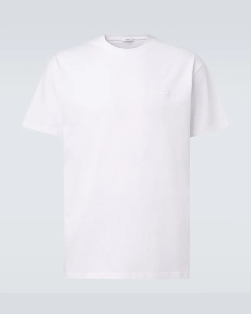Givenchy T-shirt in jersey di cotone con logo Bianco