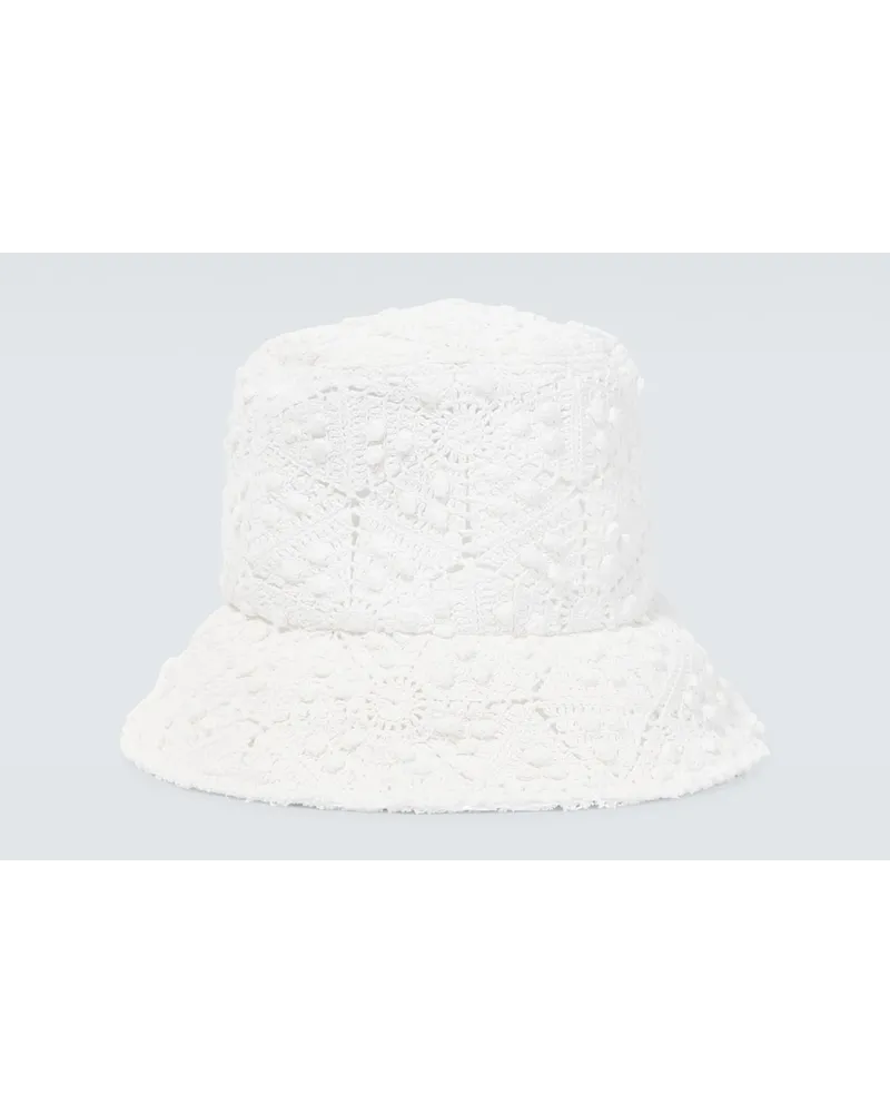 Comme des Garçons Comme des GarÃ§ons Shirt Cappello da pescatore in crochet Bianco
