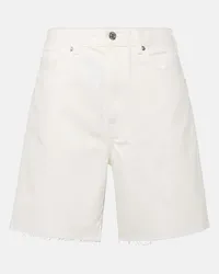 Nili Lotan Shorts di jeans Russel a vita alta Bianco