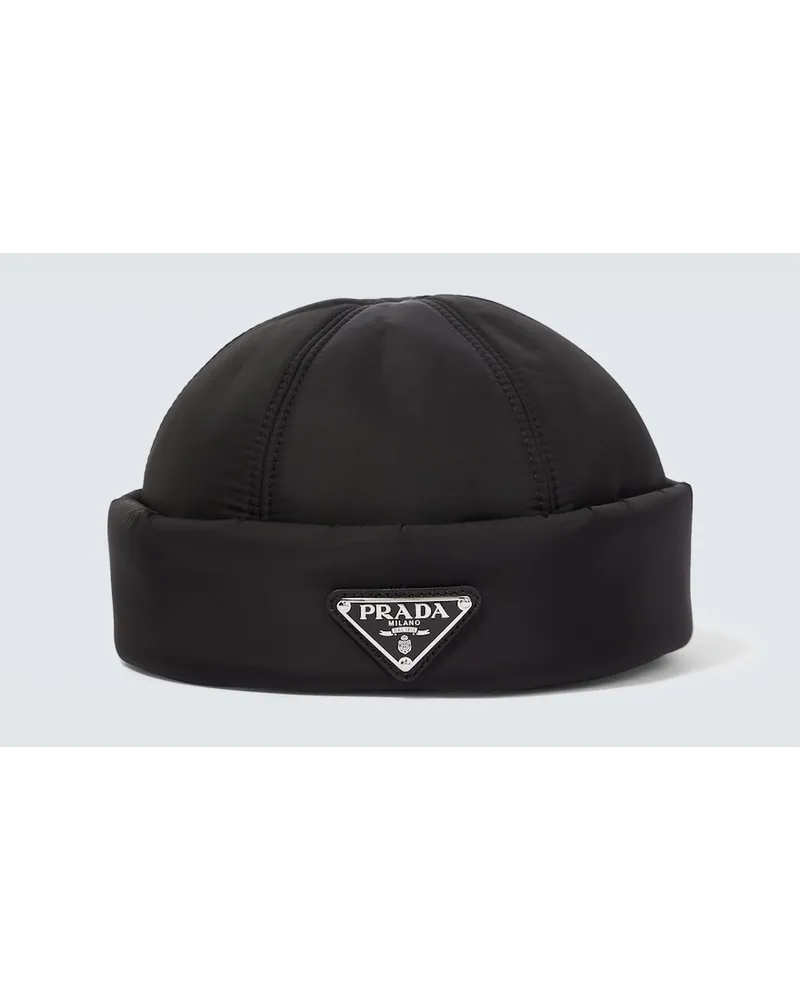 Prada Berretto imbottito Re-Nylon Nero