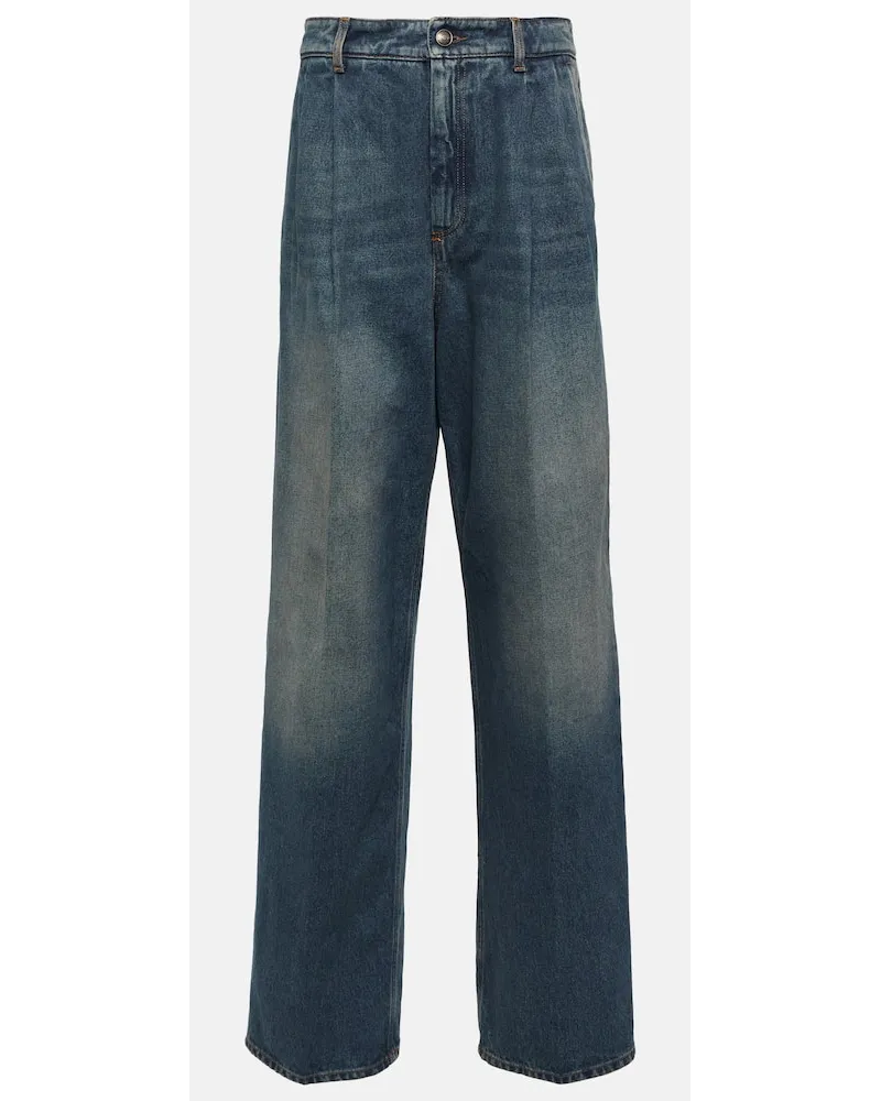 SPORTMAX Jeans Rampur a vita bassa e gamba larga Blu