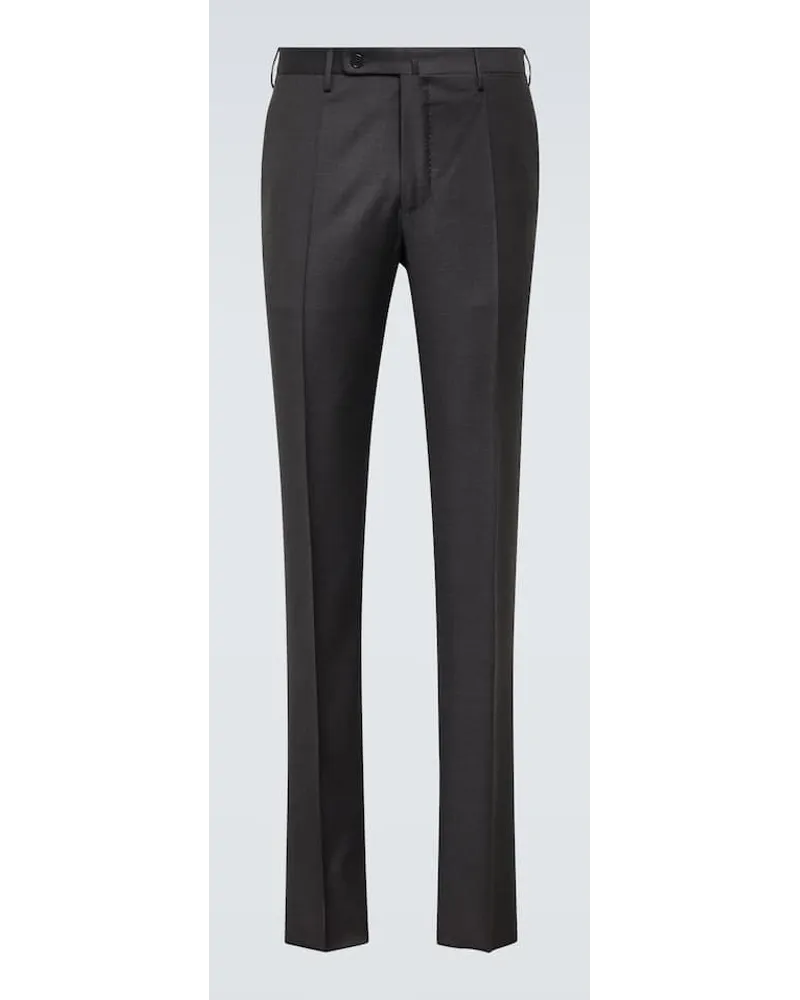 Slowear Pantaloni tapered in lana vergine Grigio