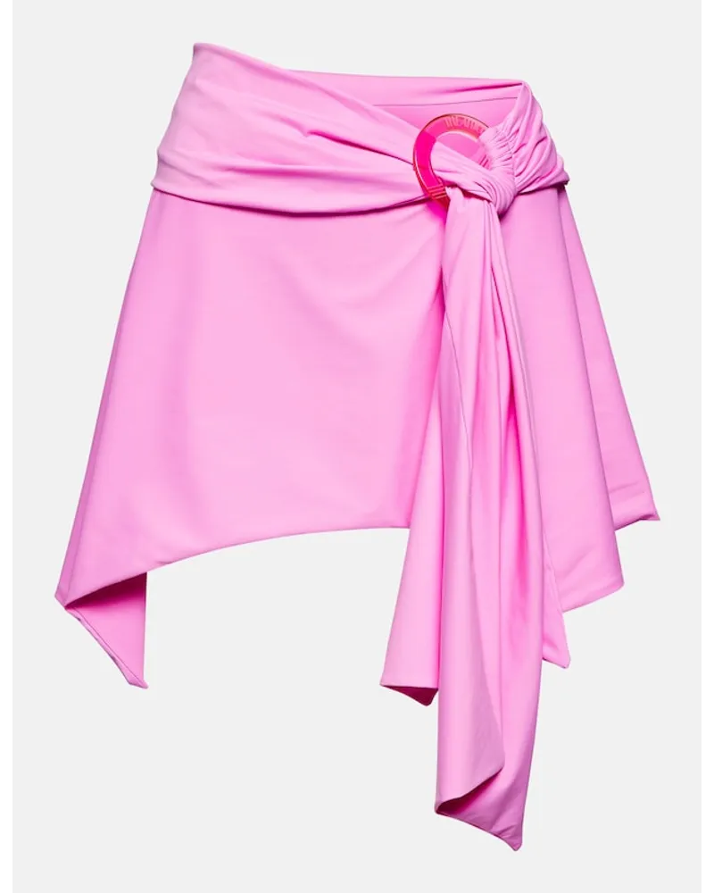 ATTICO Minigonna asimmetrica in lycra Rosa