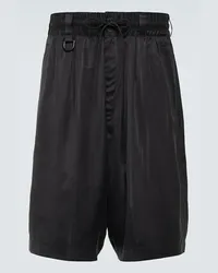 Y-3 Shorts 3S in tessuto tecnico Nero