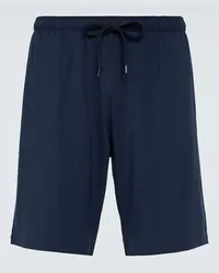 Derek Rose Shorts Basel in jersey Blu