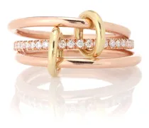 Anello Sonny Gold in oro rosa 18kt con diamanti