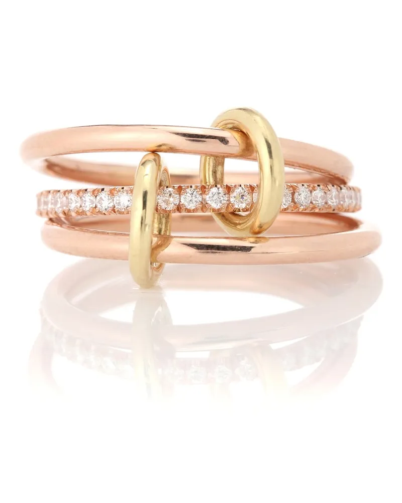 Spinelli Kilcollin Anello Sonny Gold in oro rosa 18kt con diamanti Rosa