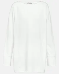 Max Mara Top Garibo in jersey di misto cotone Bianco