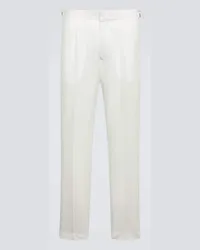 Orlebar Brown Pantaloni Carsyn in lino e cotone Bianco