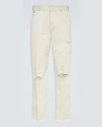 Undercover Pantaloni regular in cotone Grigio