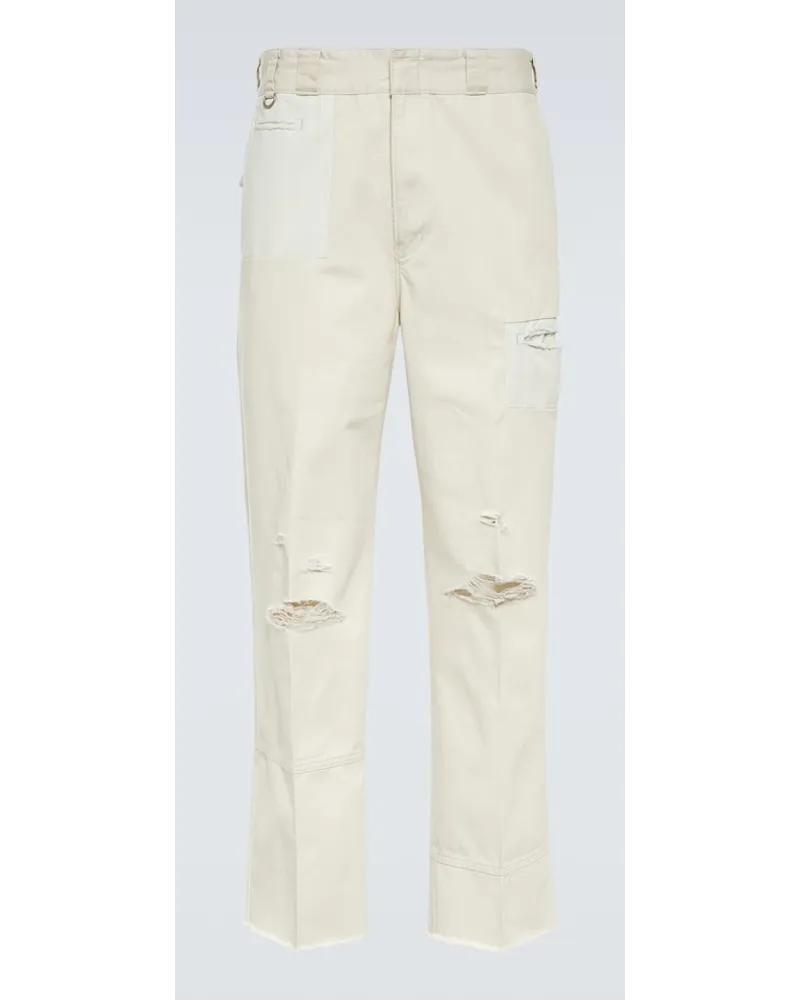 Undercover Pantaloni regular in cotone Grigio