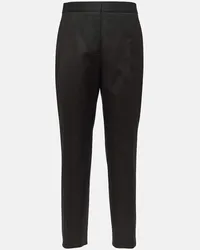 Jil Sander Pantaloni in gabardine di cotone Nero