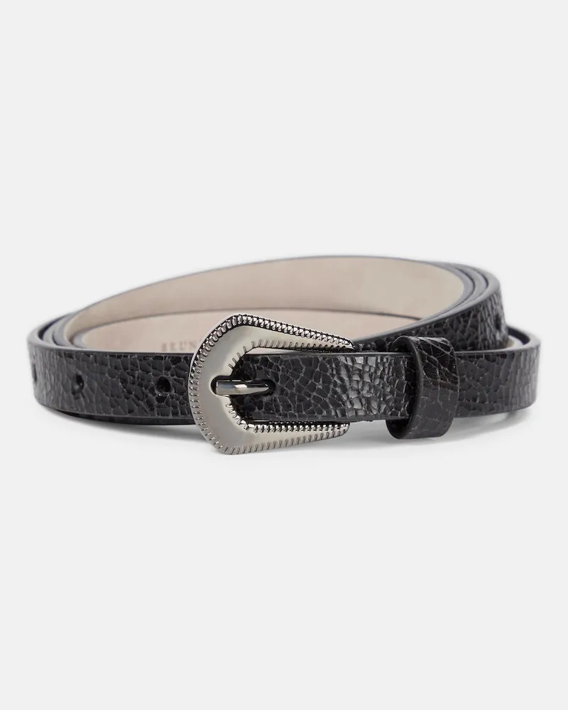 Brunello Cucinelli Cintura in pelle craquelÃ Nero