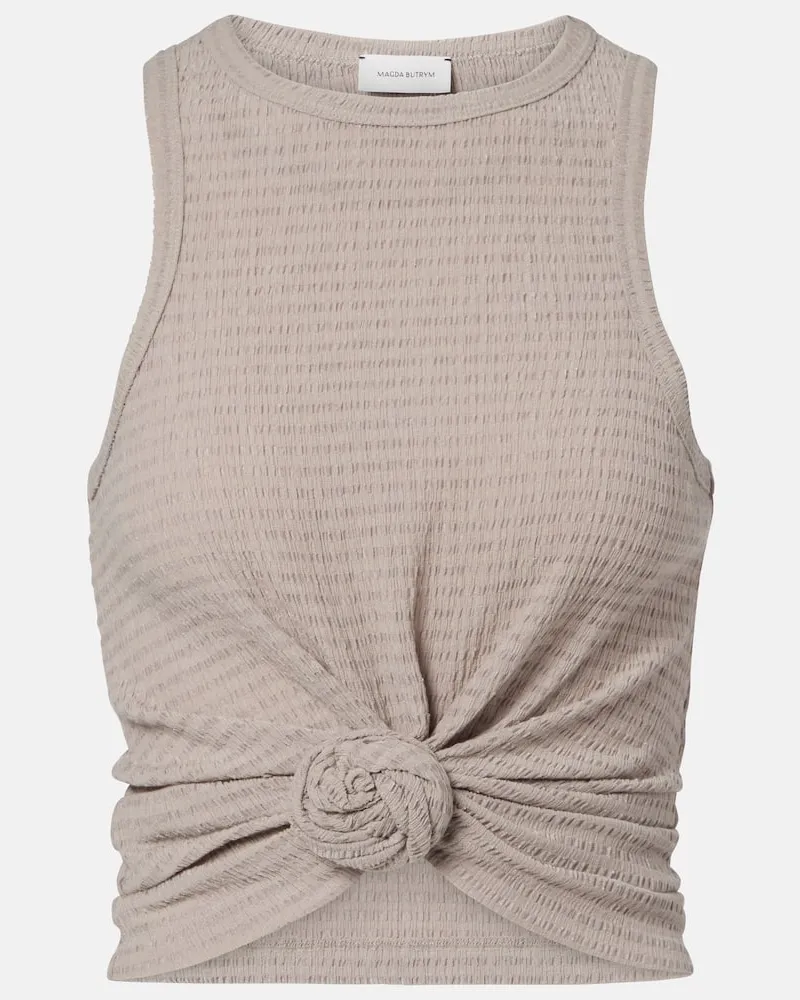 Magda Butrym Top a righe Beige